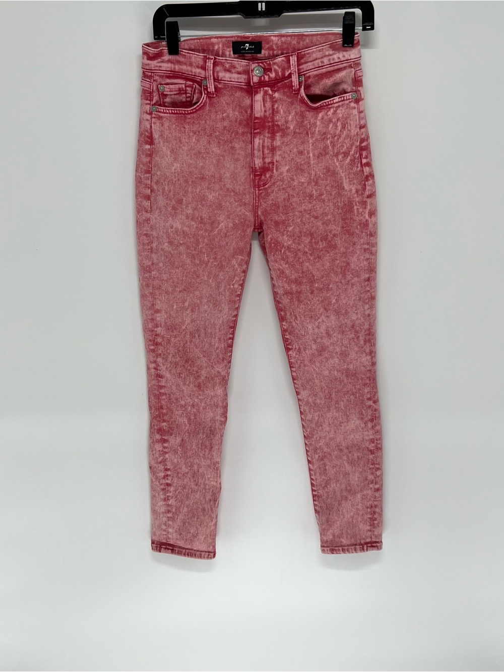 For all mankind high rise ankle skinny 27